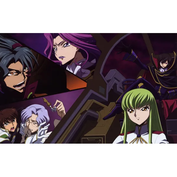 Code Geass Lelouch Lamperouge, Suzaku Kururugi, Jeremiah Gottwald, Lloyd Asplund, Cornelia Li Britannia  Mouse Pad (Desk Mat)