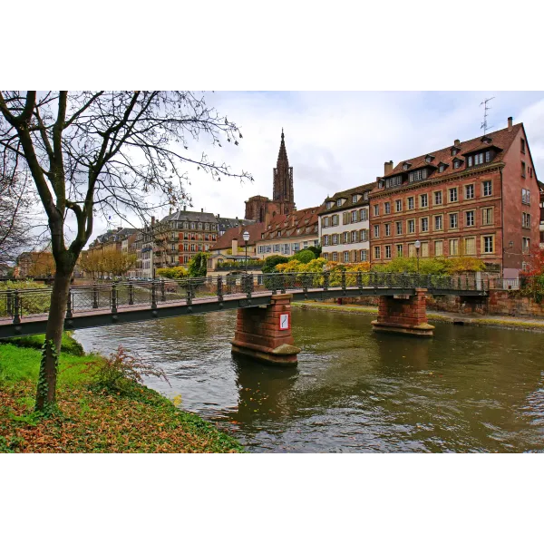 Cathédrale Notre Dame de Strasbourg, France Mouse Pad (Desk Mat)