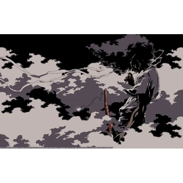 Anime Afro Samurai  Mouse Pad (Desk Mat)