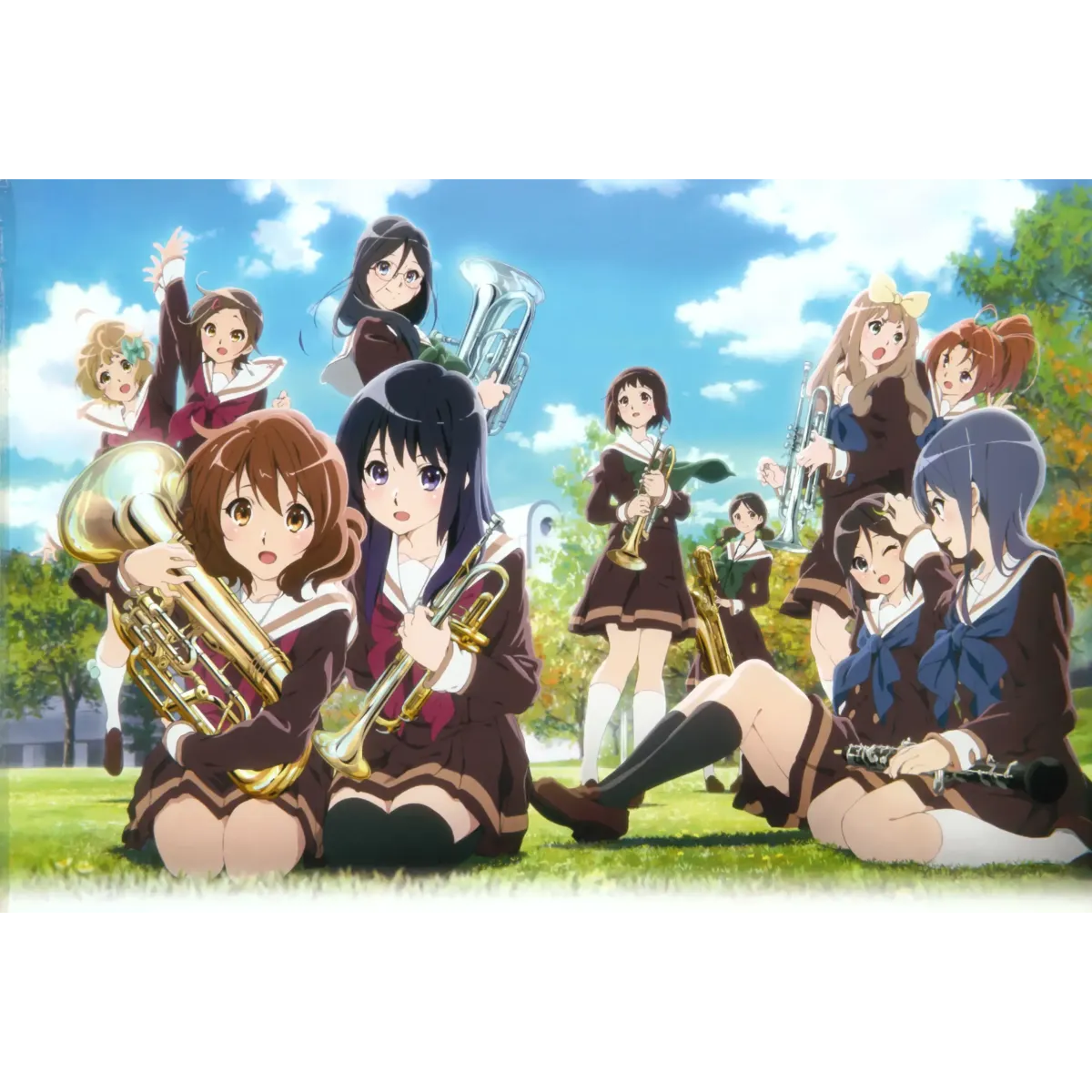 Sound! Euphonium Kumiko Oumae, Reina Kousaka, Hazuki Katou, Sapphire Kawashima, Asuka Tanaka  Mouse Pad (Desk Mat)