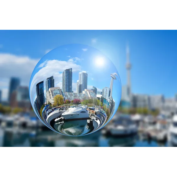 City harbor in Toronto Canada  Mouse Pad (Desk Mat)