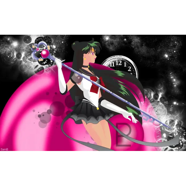 sailor pluto Mouse Pad (Desk Mat)