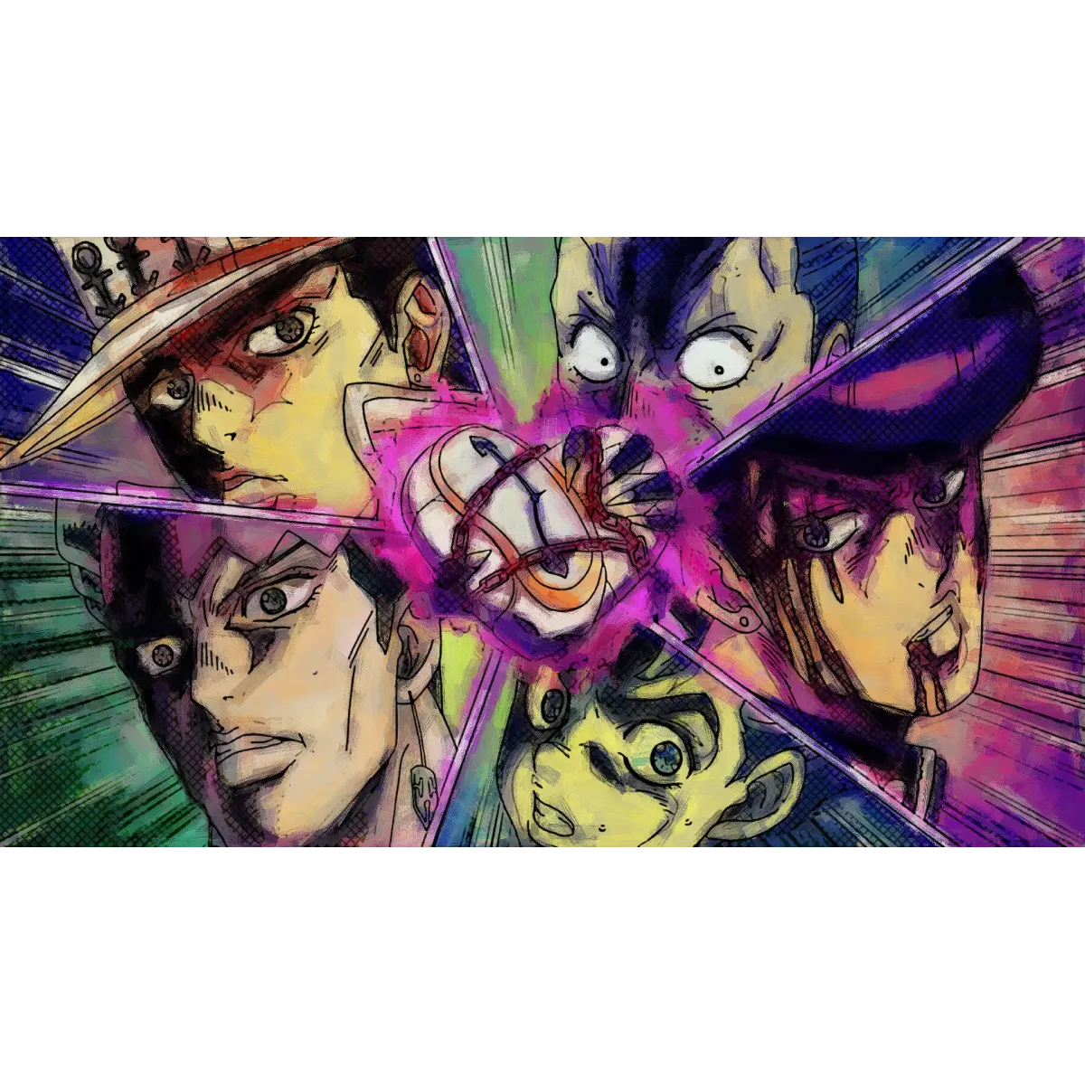 Anime Jojo's Bizarre Adventure  Mouse Pad (Desk Mat)