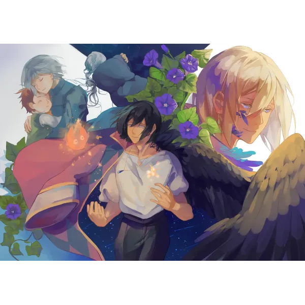 Anime Howl's Moving Castle  Mouse Pad (Desk Mat)