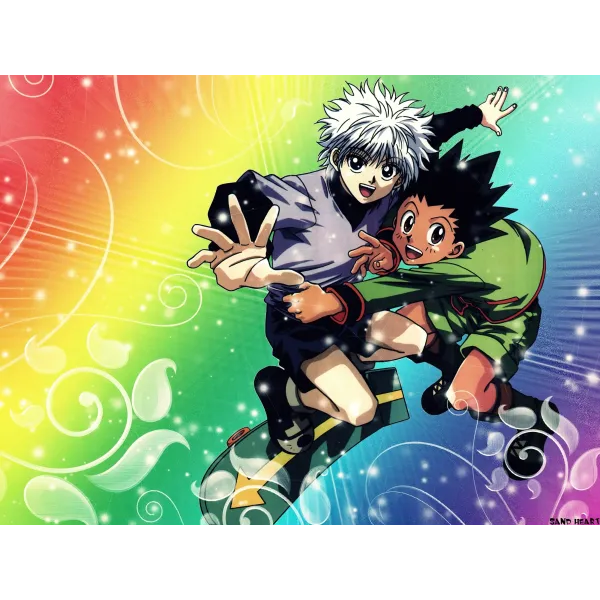 Hunter x Hunter Killua Zoldyck, Gon Freecss  Mouse Pad (Desk Mat)