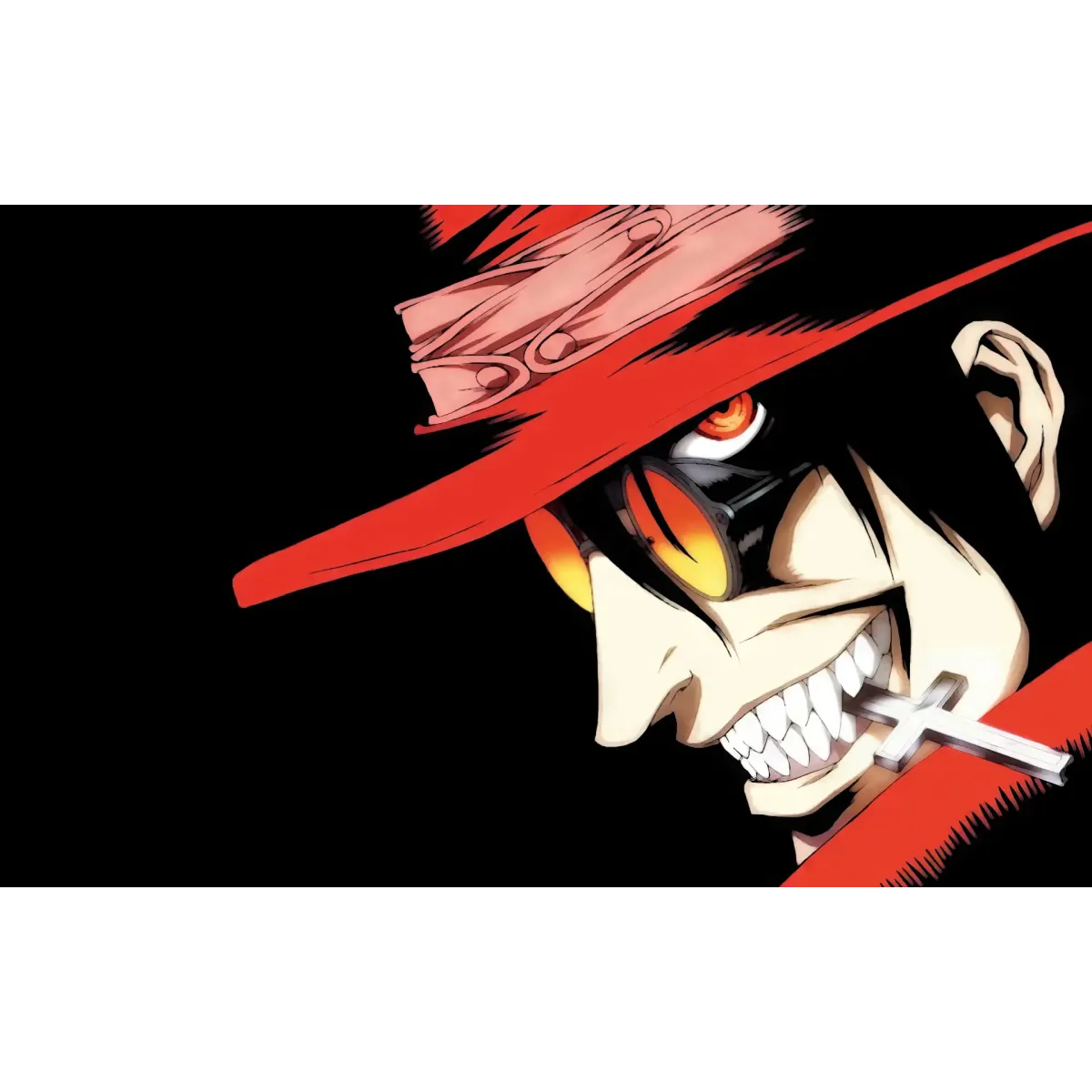 Alucard Hellsing | Vampire Anime Background Mouse Pad (Desk Mat)