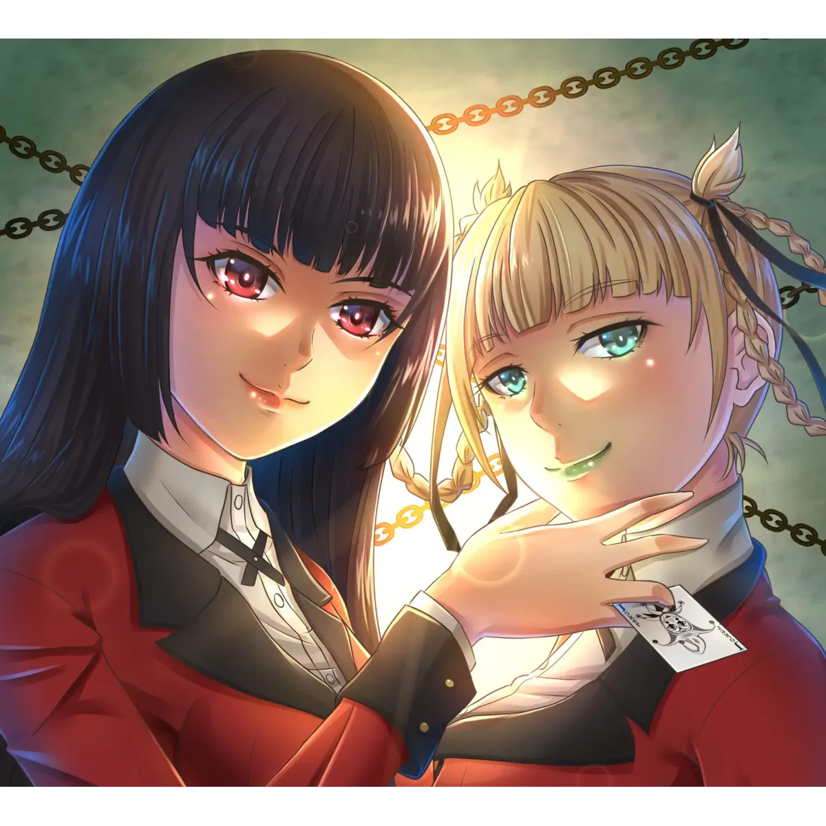 Yumeko Jabami and Mary Saotome  Mouse Pad (Desk Mat)