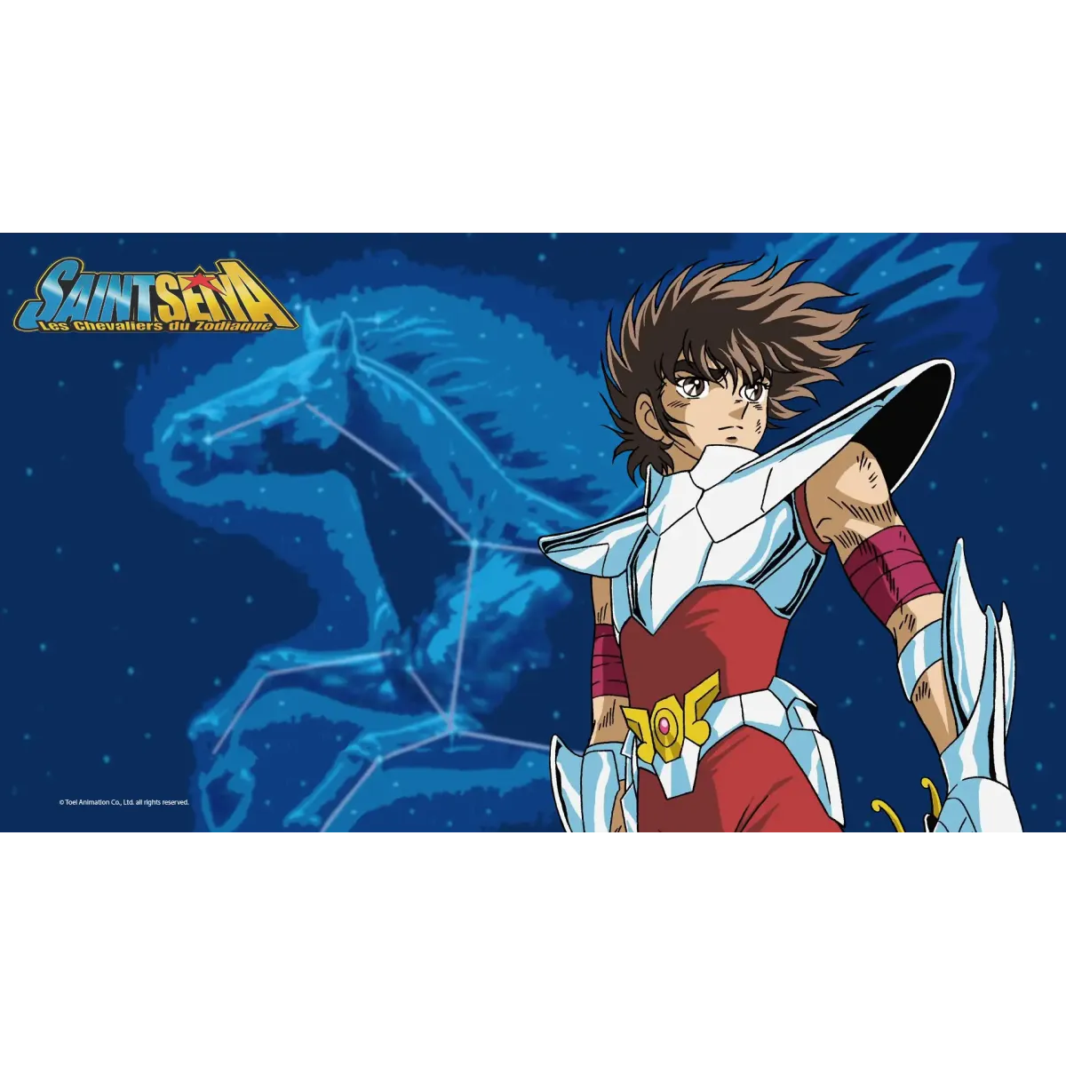 Pegasus Constellation and Seiya  Mouse Pad (Desk Mat)