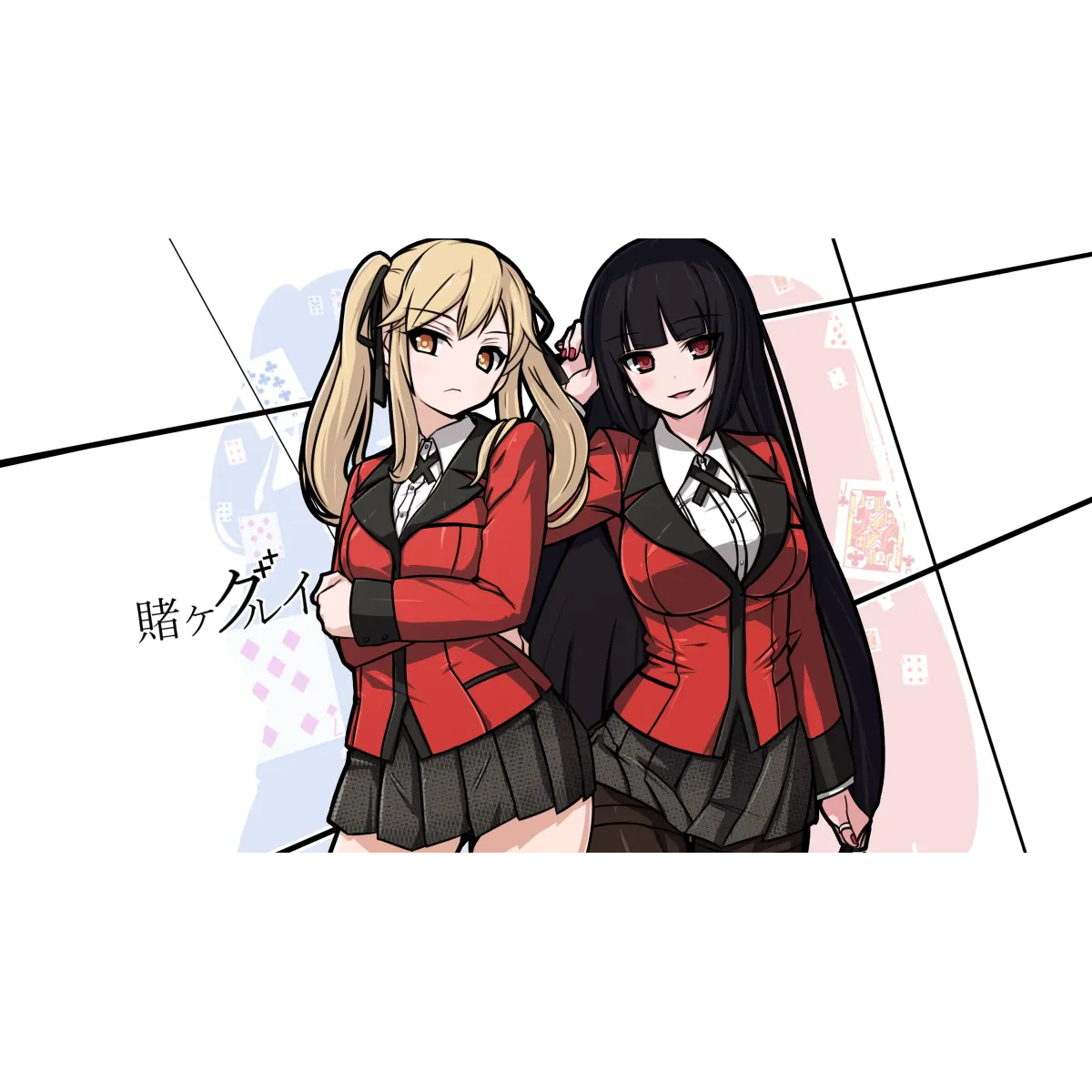 Kakegurui Yumeko Jabami, Mary Saotome  Mouse Pad (Desk Mat)