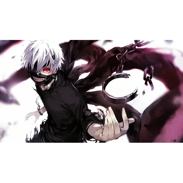 kaneki-ken mask Mouse Pad (Desk Mat)