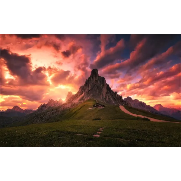 Amazing Clouds over Mountains Mouse Pad (Desk Mat)