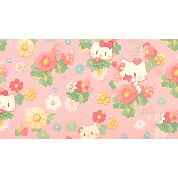 Anime Hello Kitty  Mouse Pad (Desk Mat)