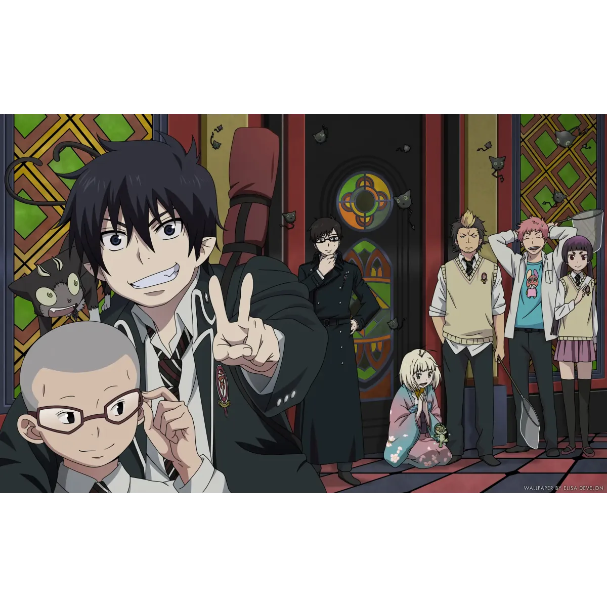 Ao No Exorcist  Mouse Pad (Desk Mat)