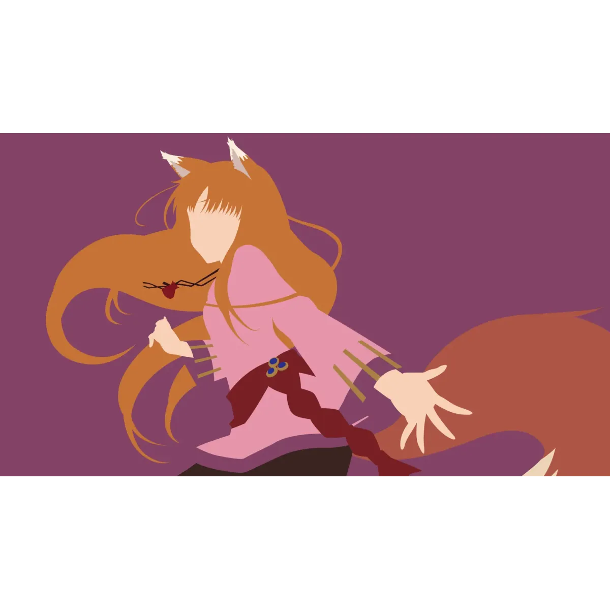 Anime Spice and Wolf  Mouse Pad (Desk Mat)