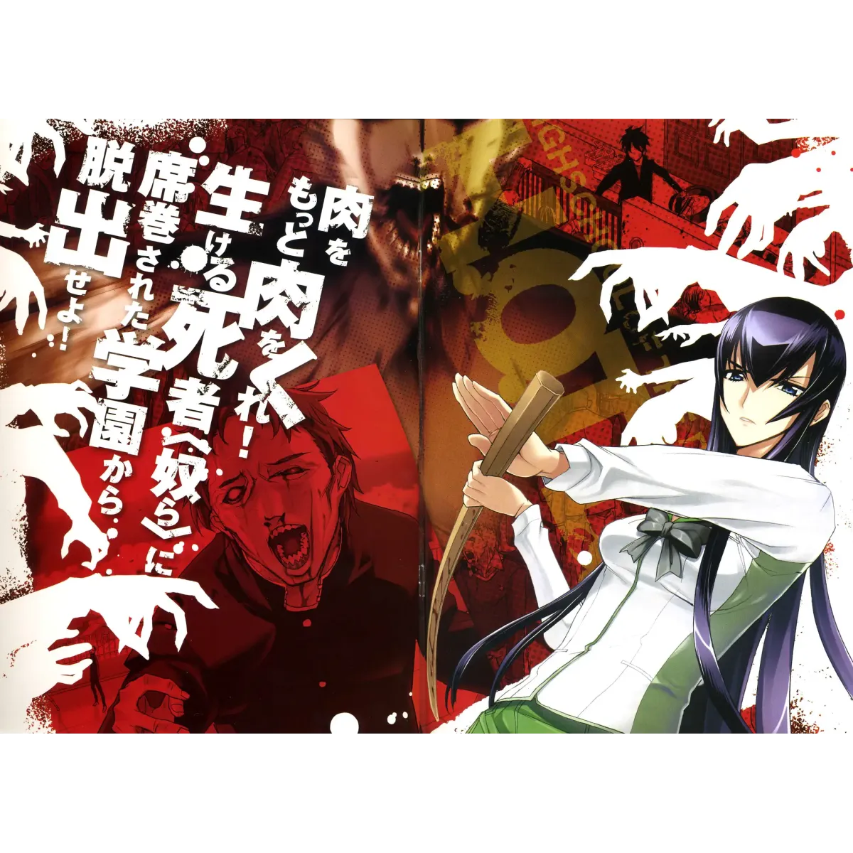 Highschool Of The Dead  Mouse Pad (Desk Mat)