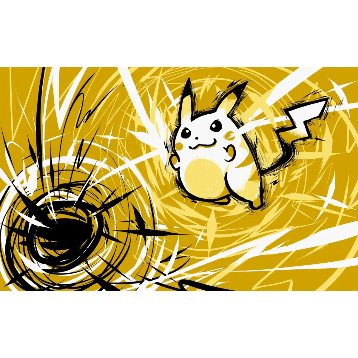 Pikachu | Thundershock  Mouse Pad (Desk Mat)