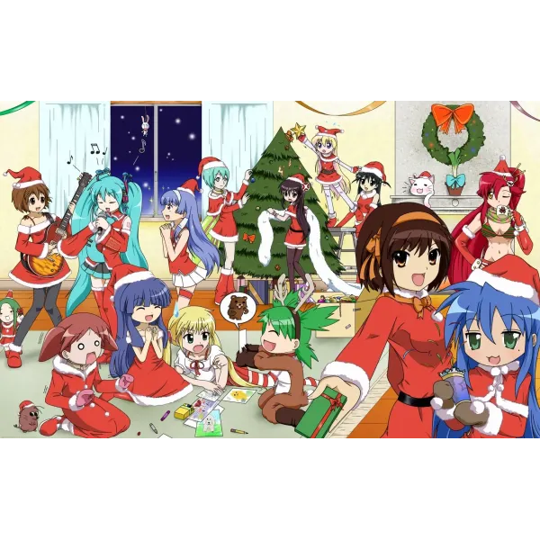 Anime Christmas  Mouse Pad (Desk Mat)