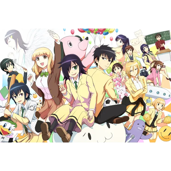 Anime Watamote  Mouse Pad (Desk Mat)