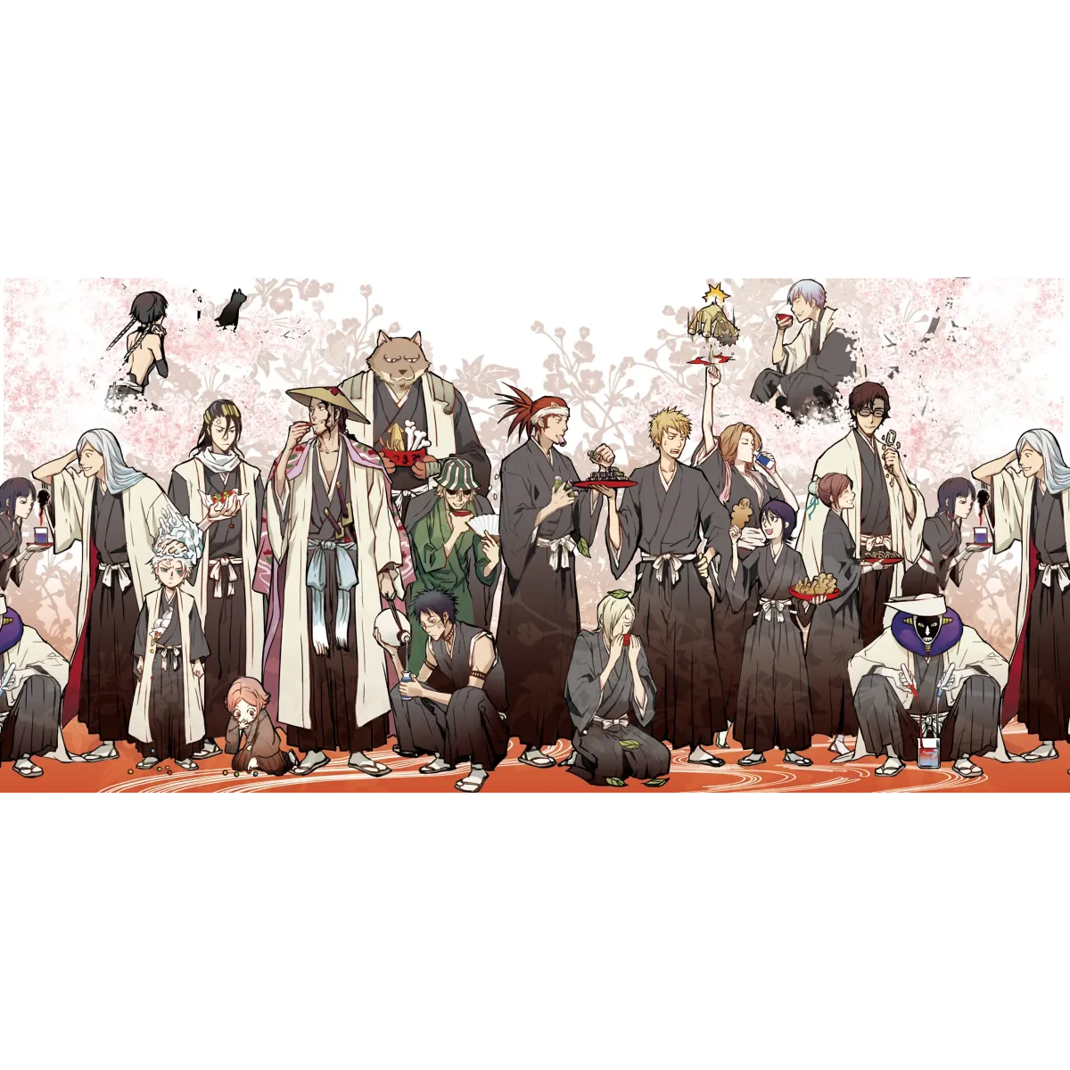 Bleach Ichigo Kurosaki, Renji Abarai, Kisuke Urahara  Mouse Pad (Desk Mat)