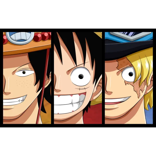 Luffy, Sabo, Ace Mouse Pad (Desk Mat)