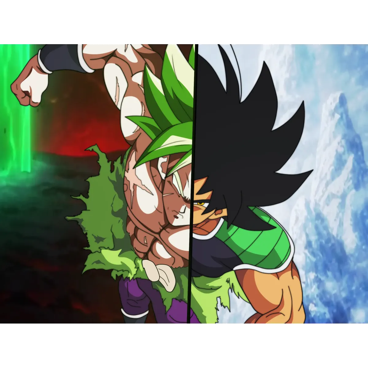 Broly two Forms  Mouse Pad (Desk Mat)