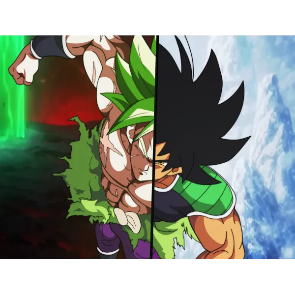 Broly two Forms  Mouse Pad (Desk Mat)