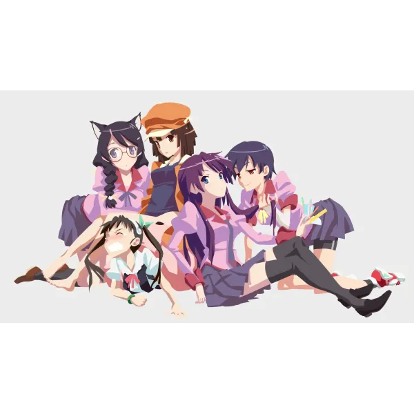 Anime Monogatari (Series)  Mouse Pad (Desk Mat)