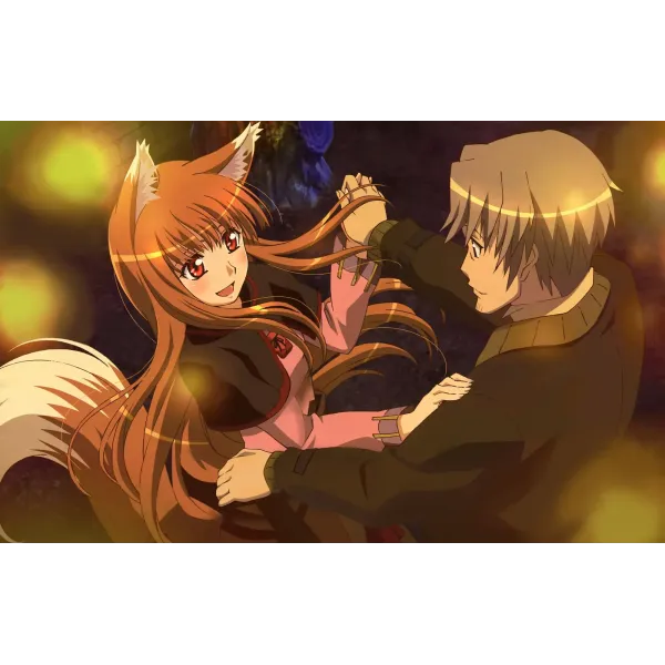 Anime Spice and Wolf Mouse Pad (Desk Mat)