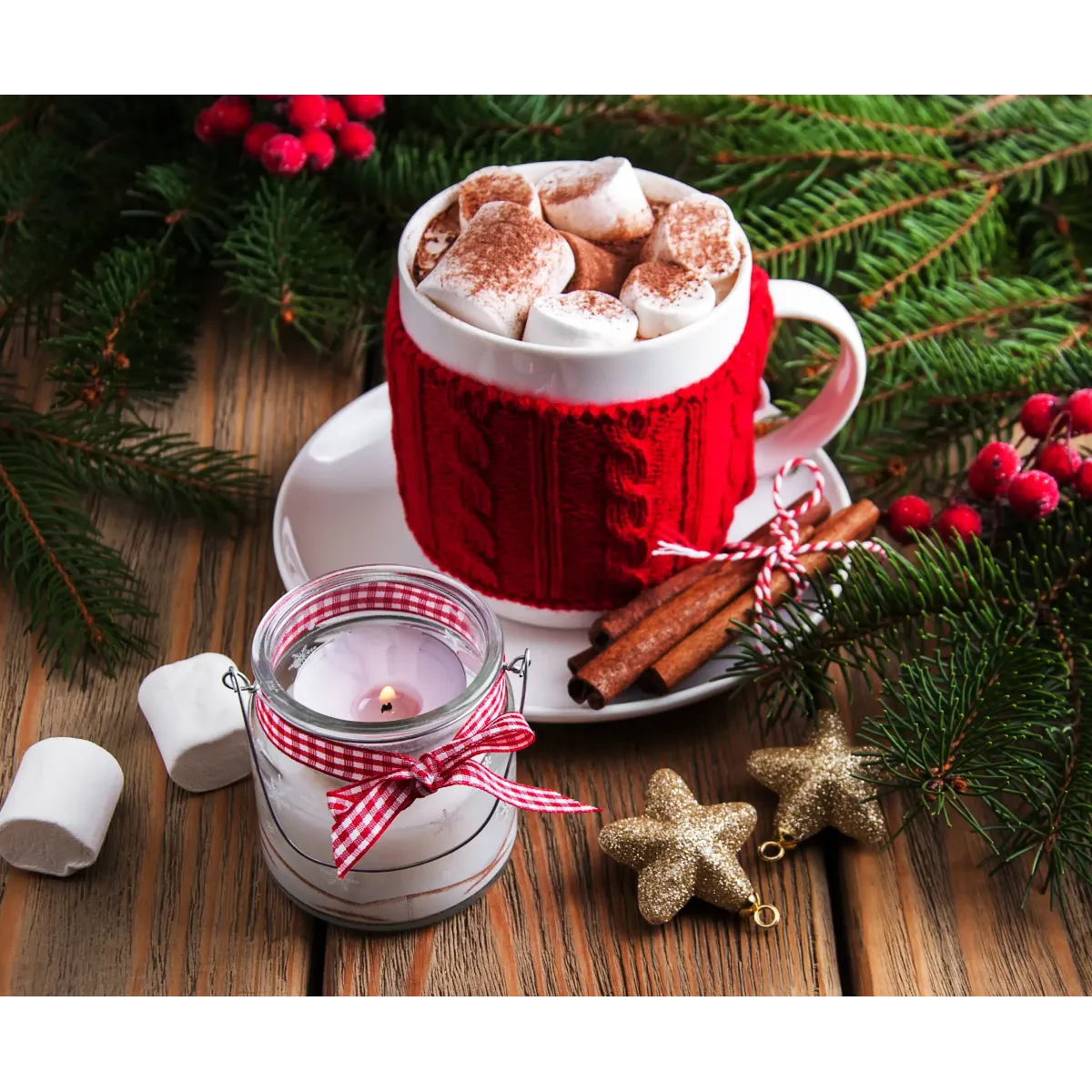 Food Hot Chocolate Mouse Pad (Desk Mat)