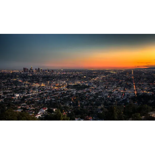 Aerial view of Los Angeles, California Mouse Pad (Desk Mat)