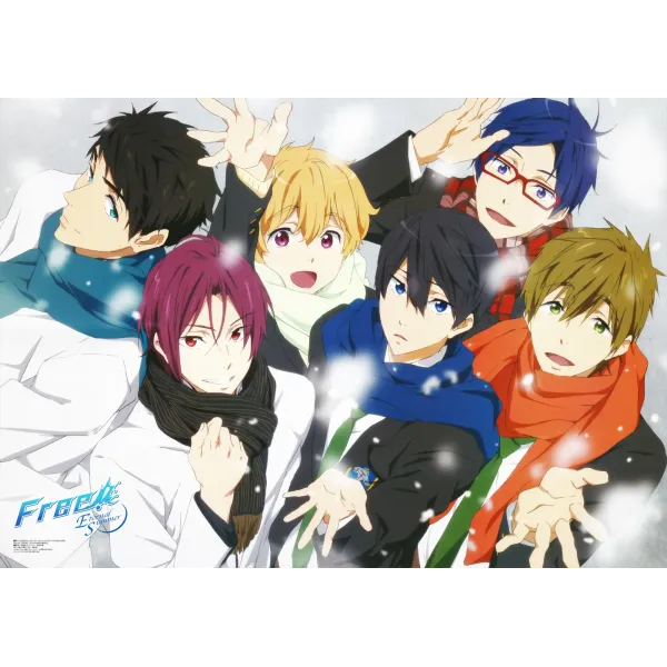 Free! Rin Matsuoka, Makoto Tachibana, Haruka Nanase, Nagisa Hazuki  Mouse Pad (Desk Mat)