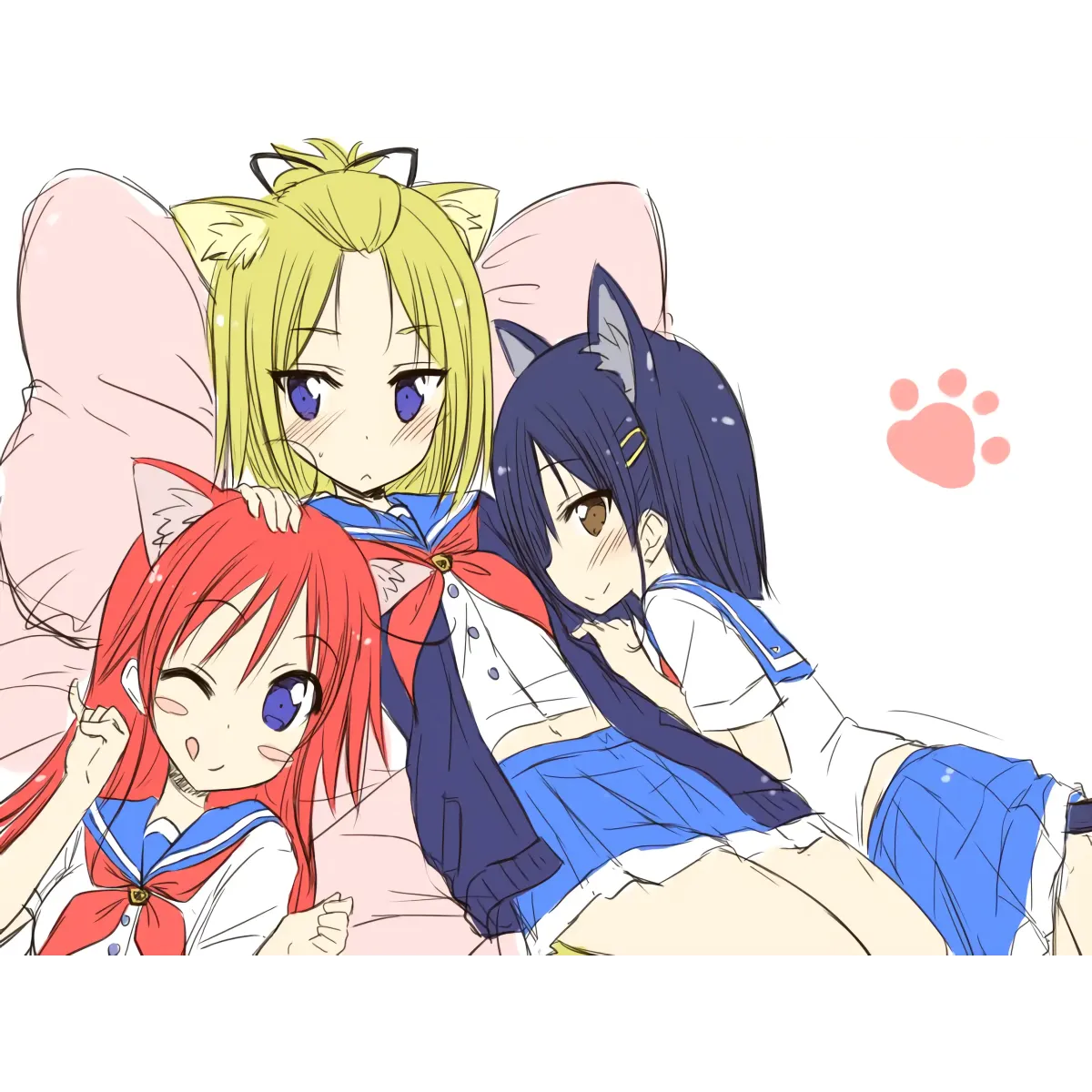 Anime Flip Flappers Mouse Pad (Desk Mat)