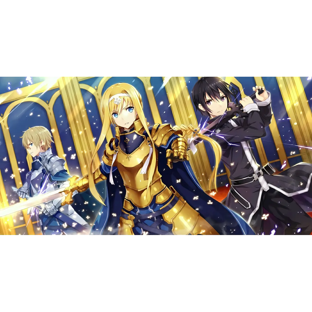 Alice & Kirito & Eugeo Mouse Pad (Desk Mat)