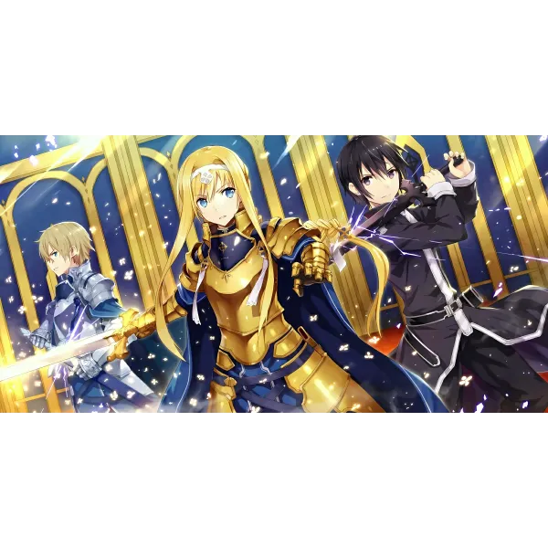 Alice & Kirito & Eugeo Mouse Pad (Desk Mat)