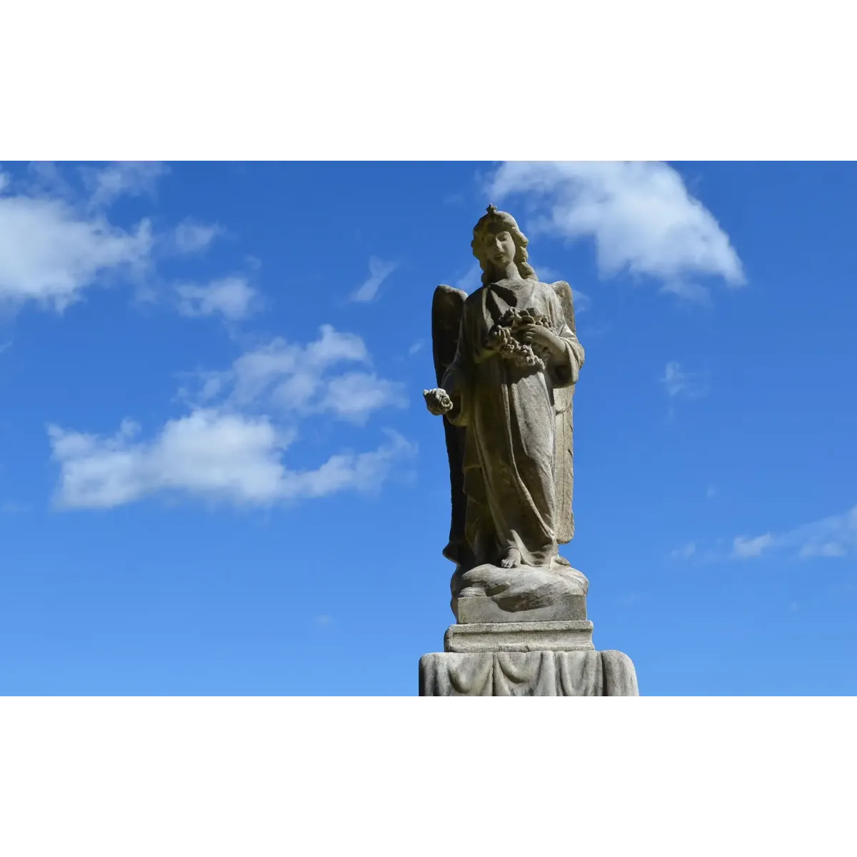 A beautiful Statue In Lithgow Cemetery  Mouse Pad (Desk Mat)