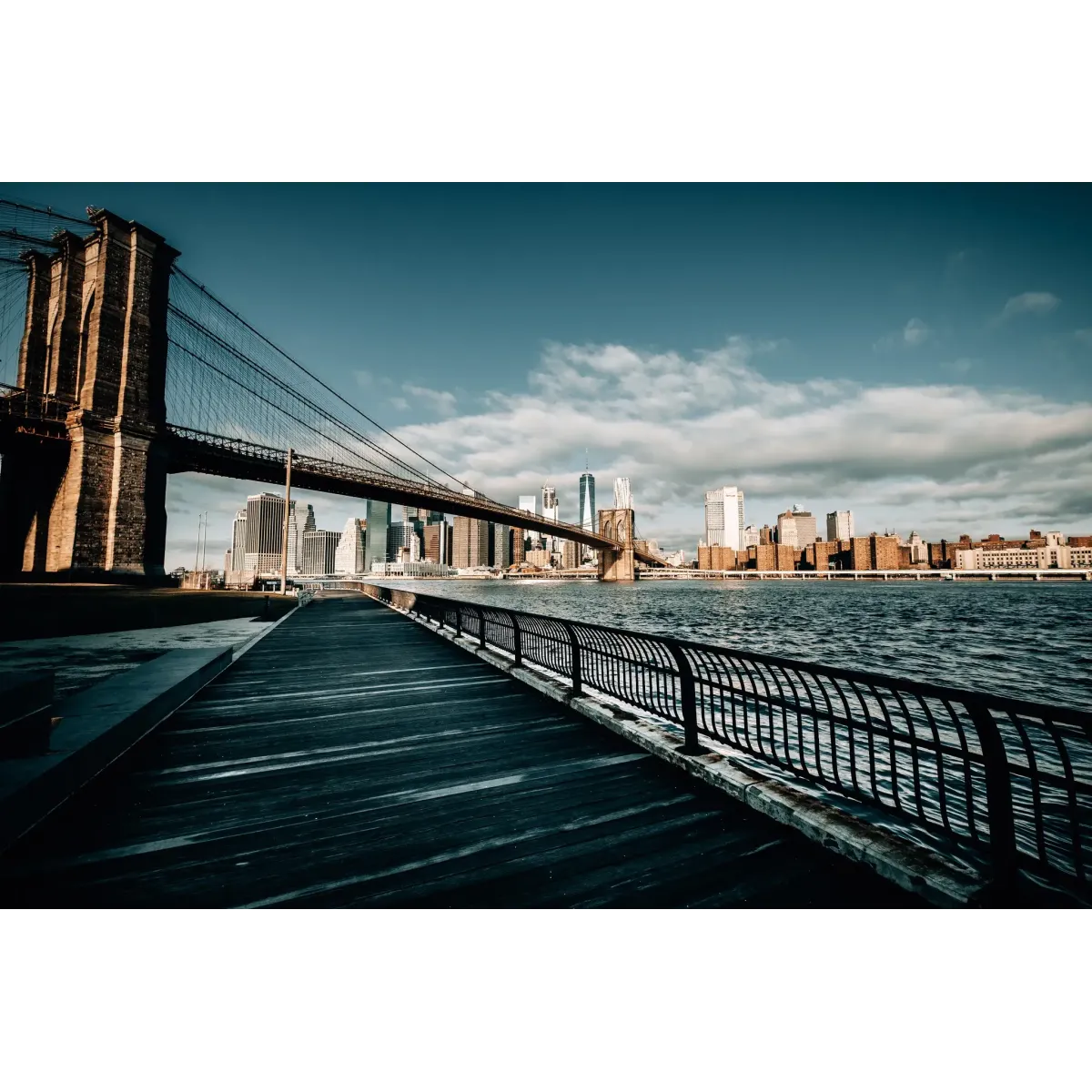 Man Made Brooklyn Bridge Mouse Pad (Desk Mat)