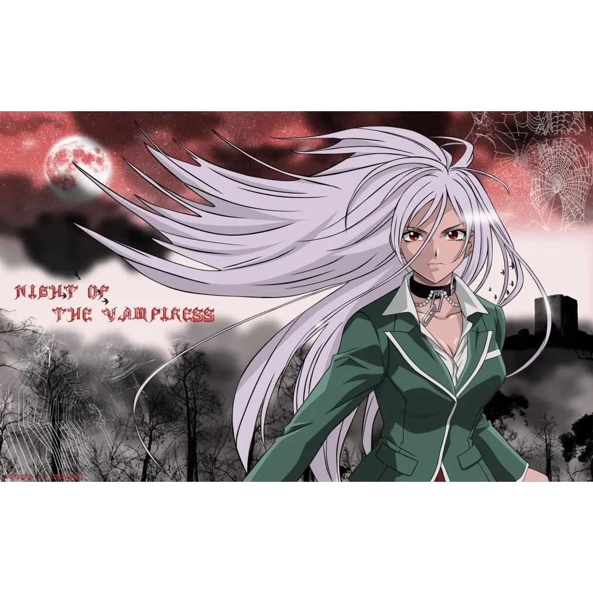 Anime Rosario + Vampire Mouse Pad (Desk Mat)