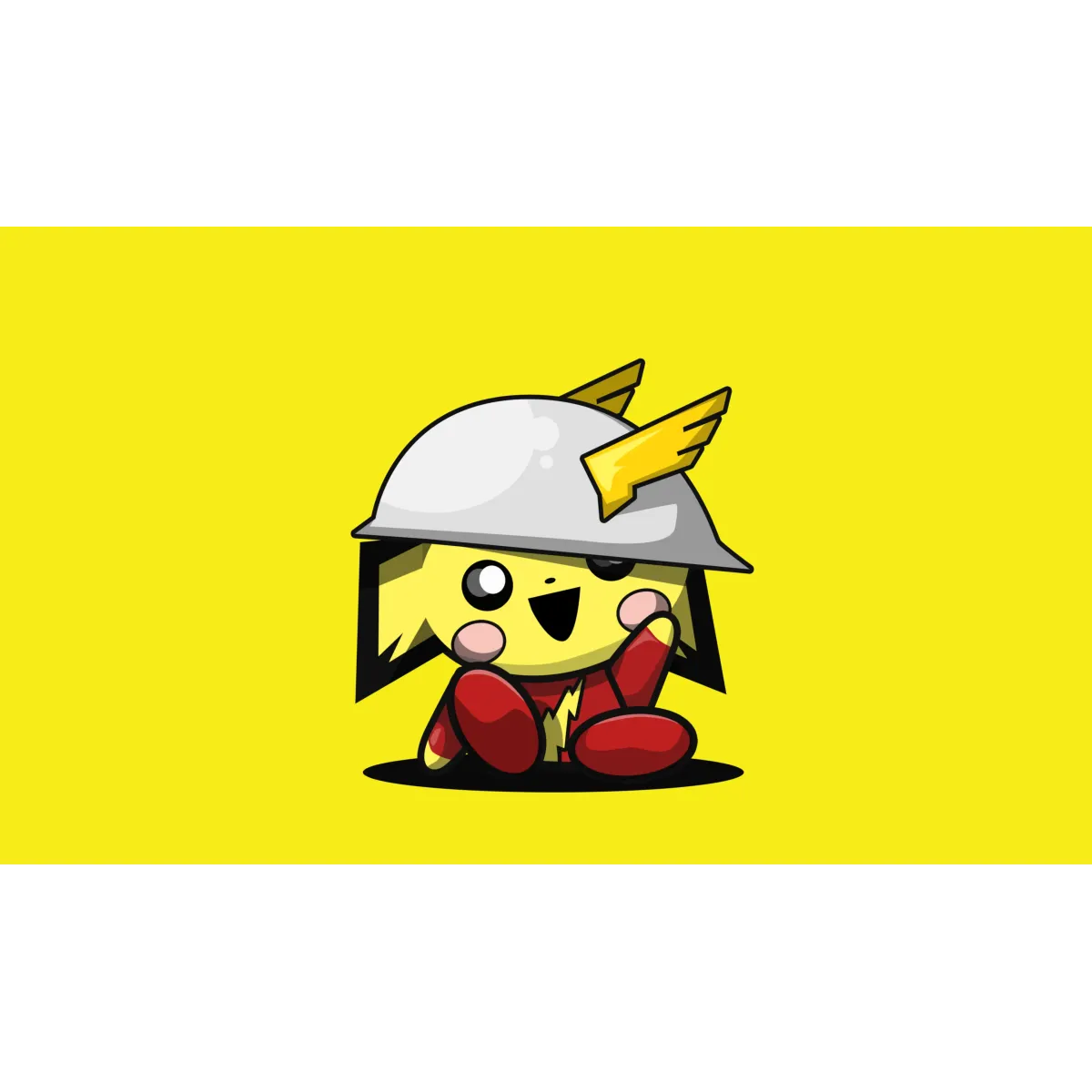 Pichu as Flash/Jay Garrick  Mouse Pad (Desk Mat)