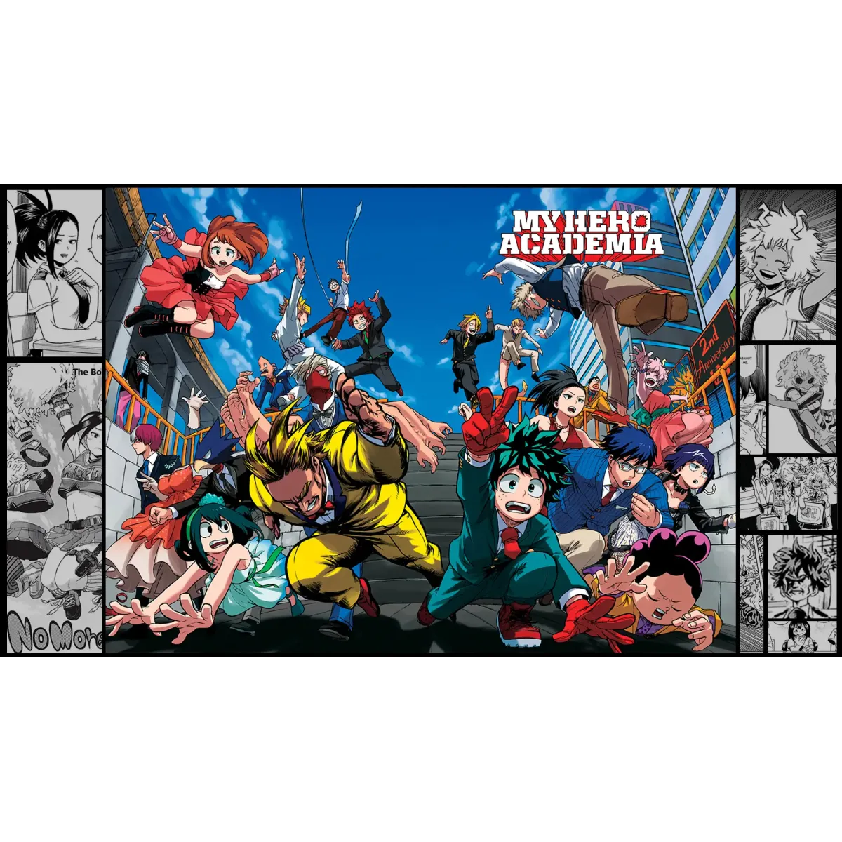 My Hero Academia Izuku Midoriya, Katsuki Bakugou, All Might, Tenya Iida, Shouta Aizawa  Mouse Pad (Desk Mat)