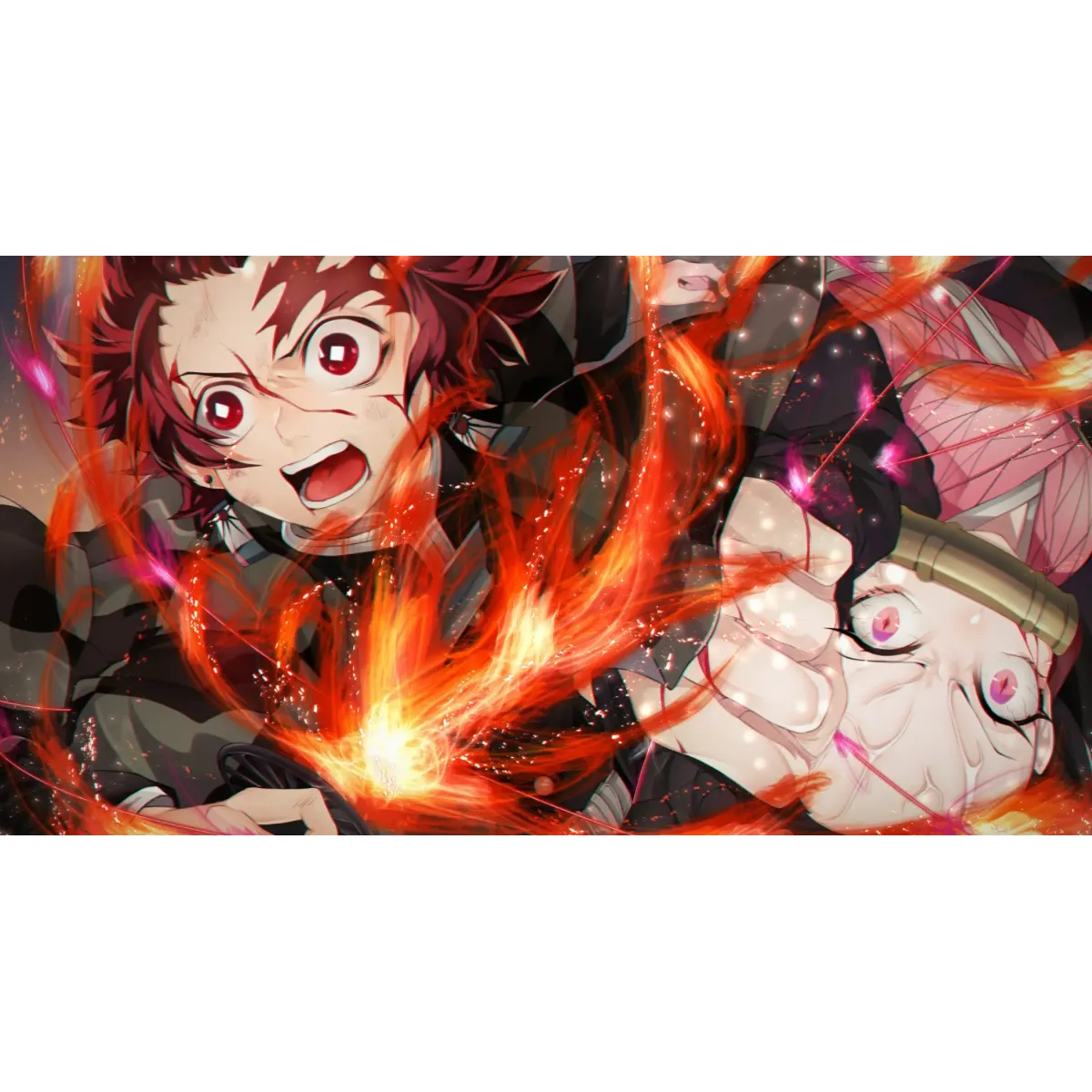 Anime Demon Slayer: Kimetsu no Yaiba  Mouse Pad (Desk Mat)