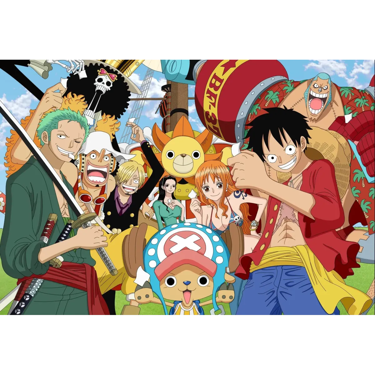 Luffy's crew  Mouse Pad (Desk Mat)