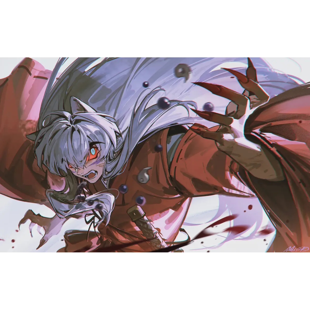 Anime InuYasha  Mouse Pad (Desk Mat)