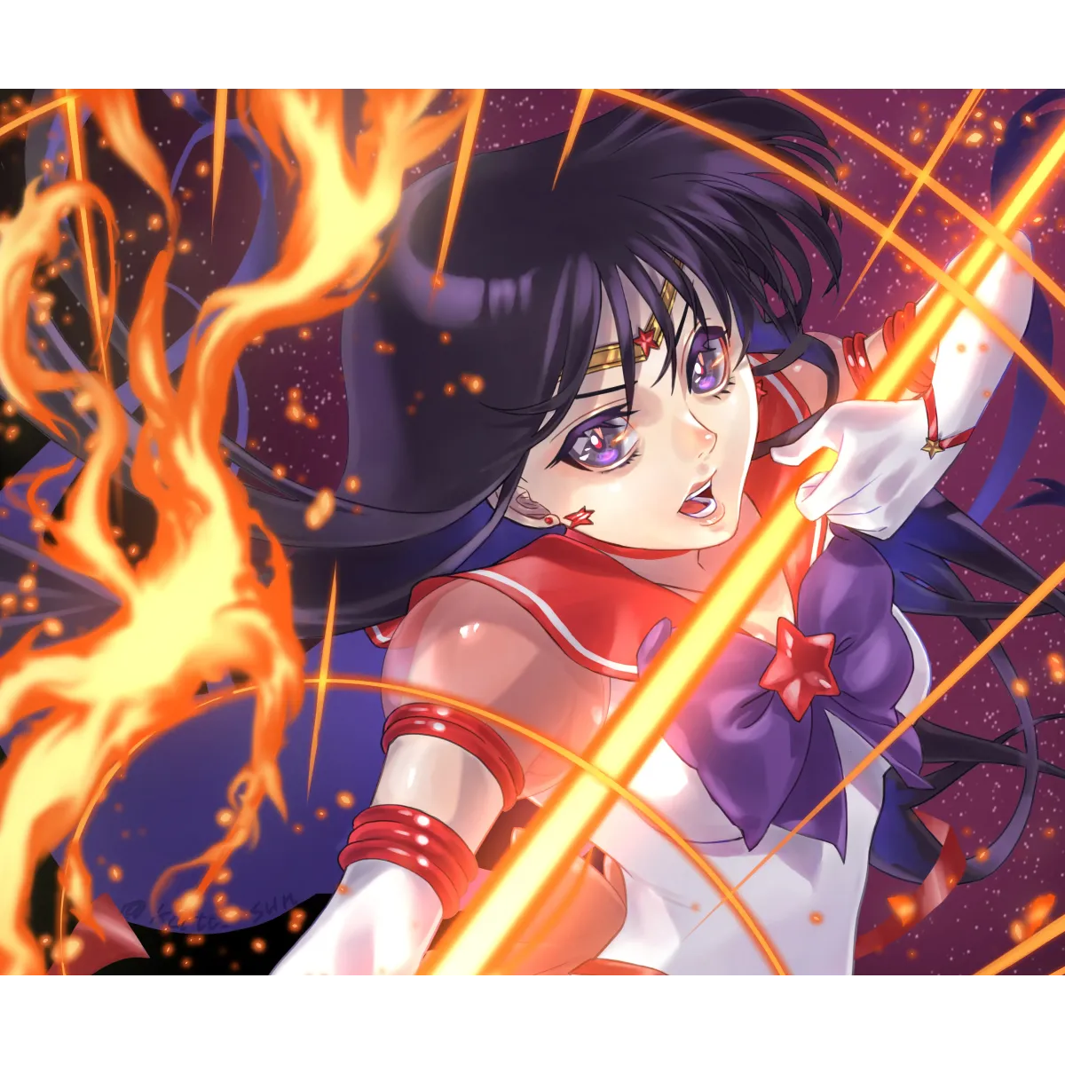 Sailor Mars  Mouse Pad (Desk Mat)