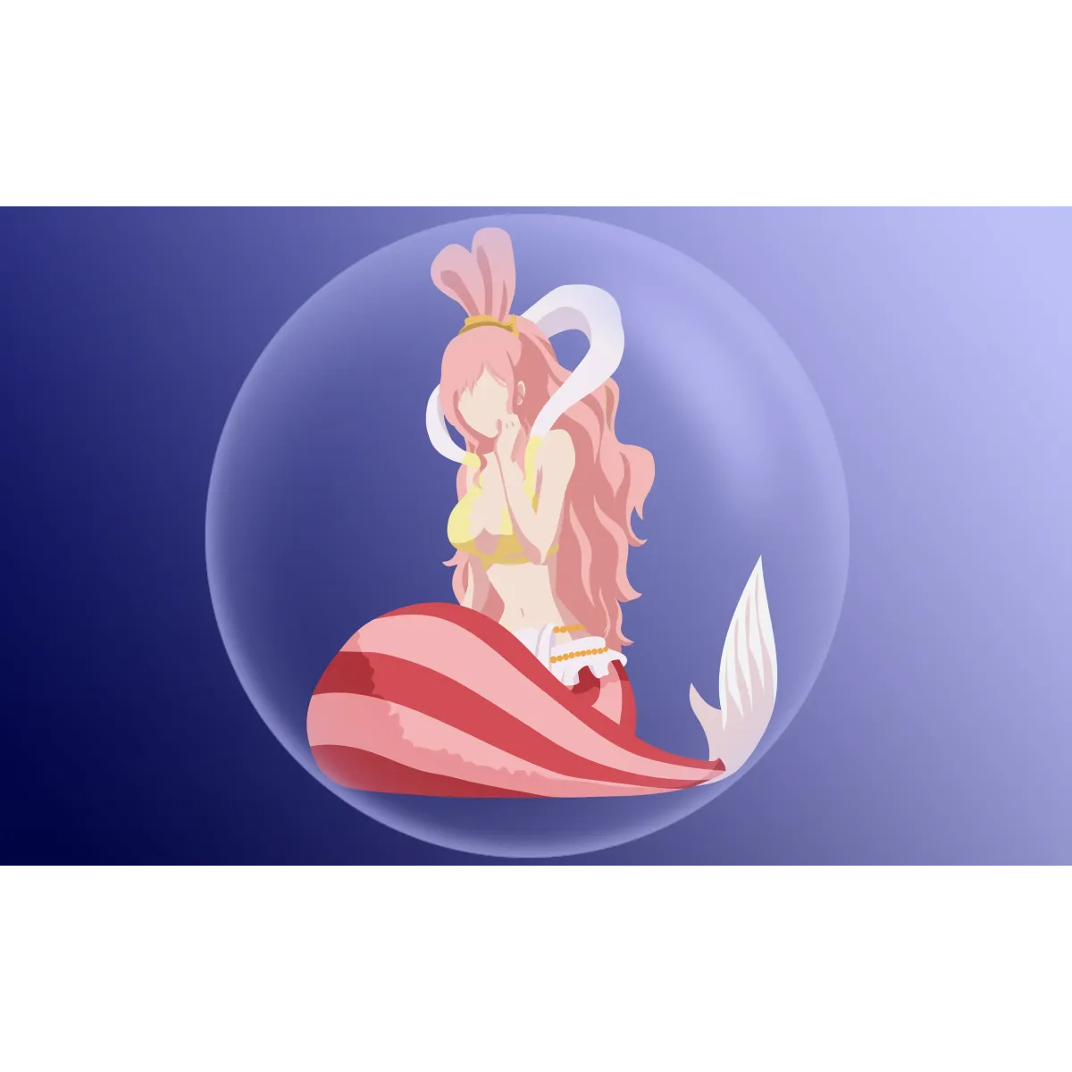 Shirahoshi, Bikini  Mouse Pad (Desk Mat)