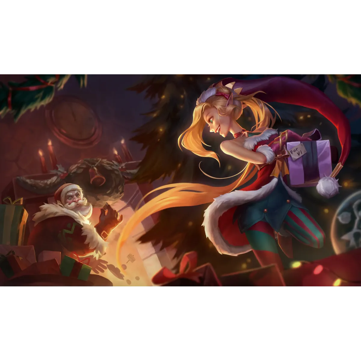 Jinx Christmas  Mouse Pad (Desk Mat)