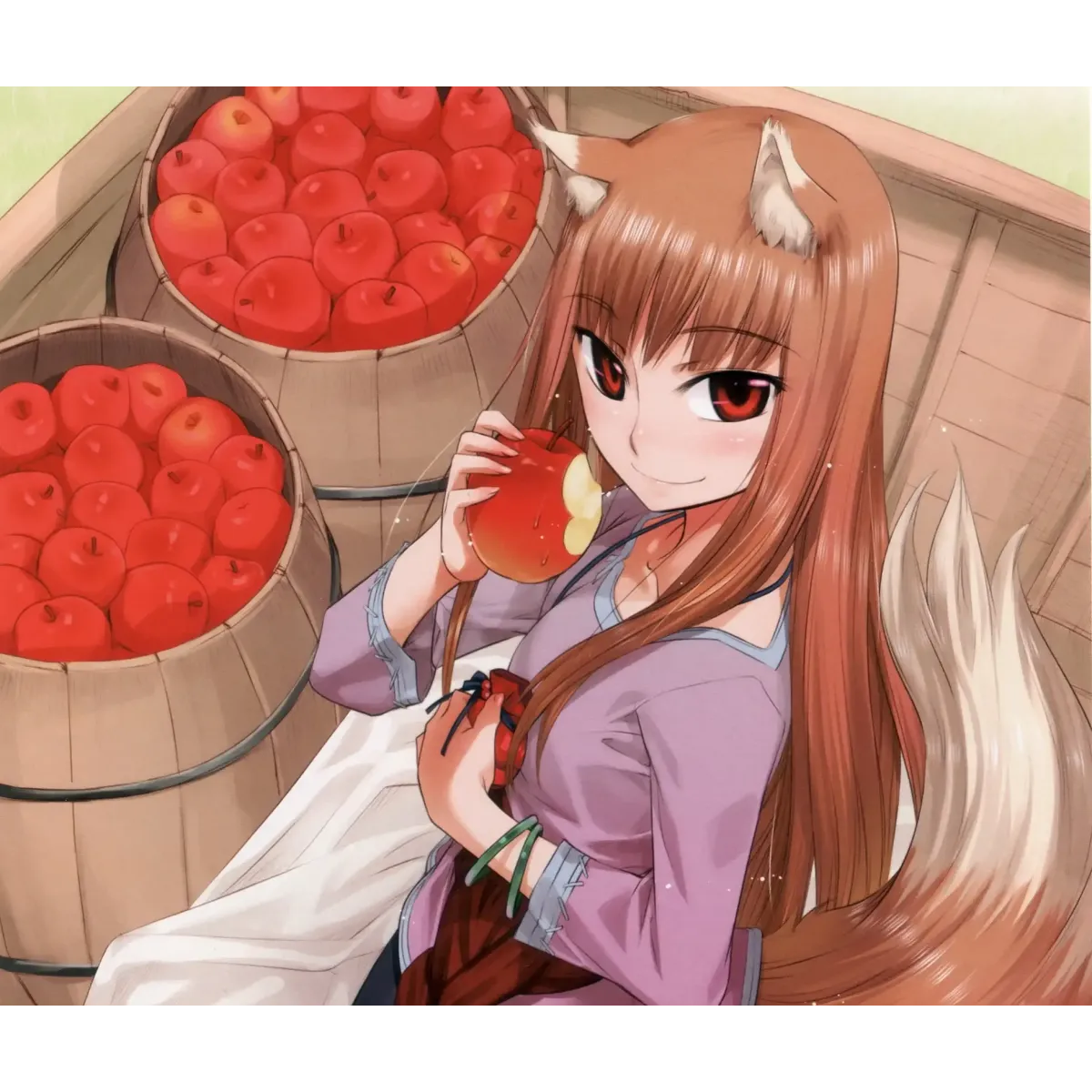 Anime Spice and Wolf  Mouse Pad (Desk Mat)