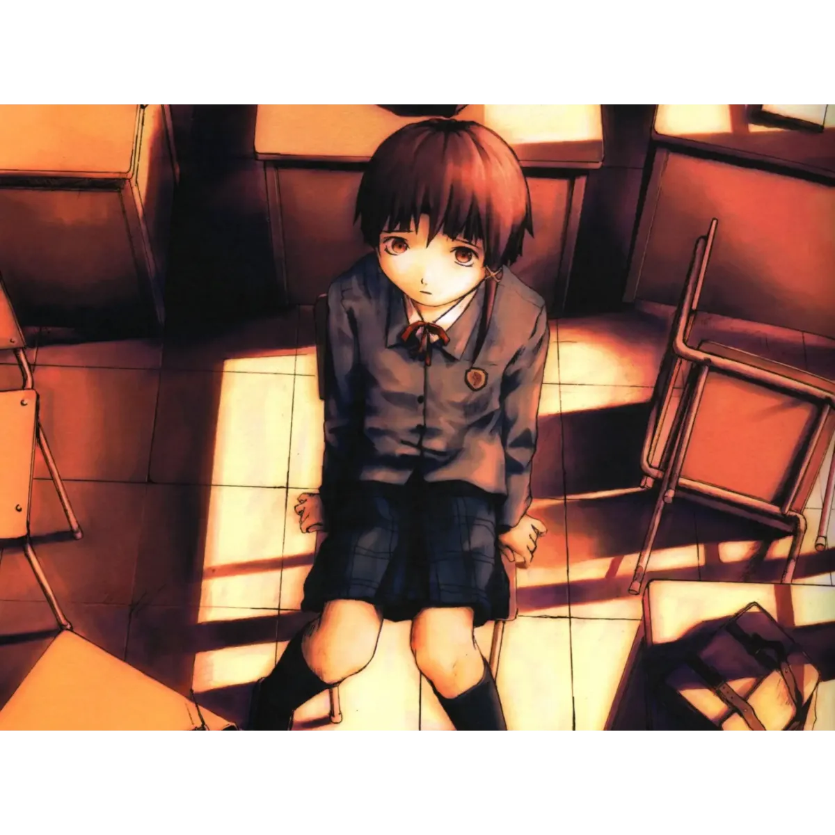 Anime Serial Experiments Lain Mouse Pad (Desk Mat)