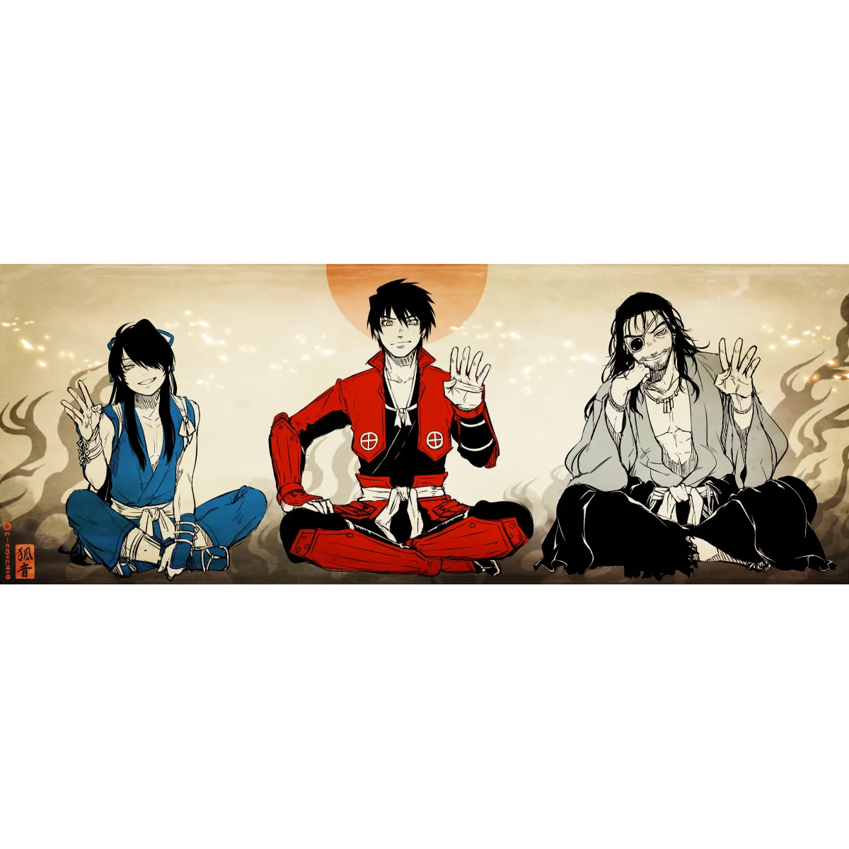 Anime Drifters Mouse Pad (Desk Mat)