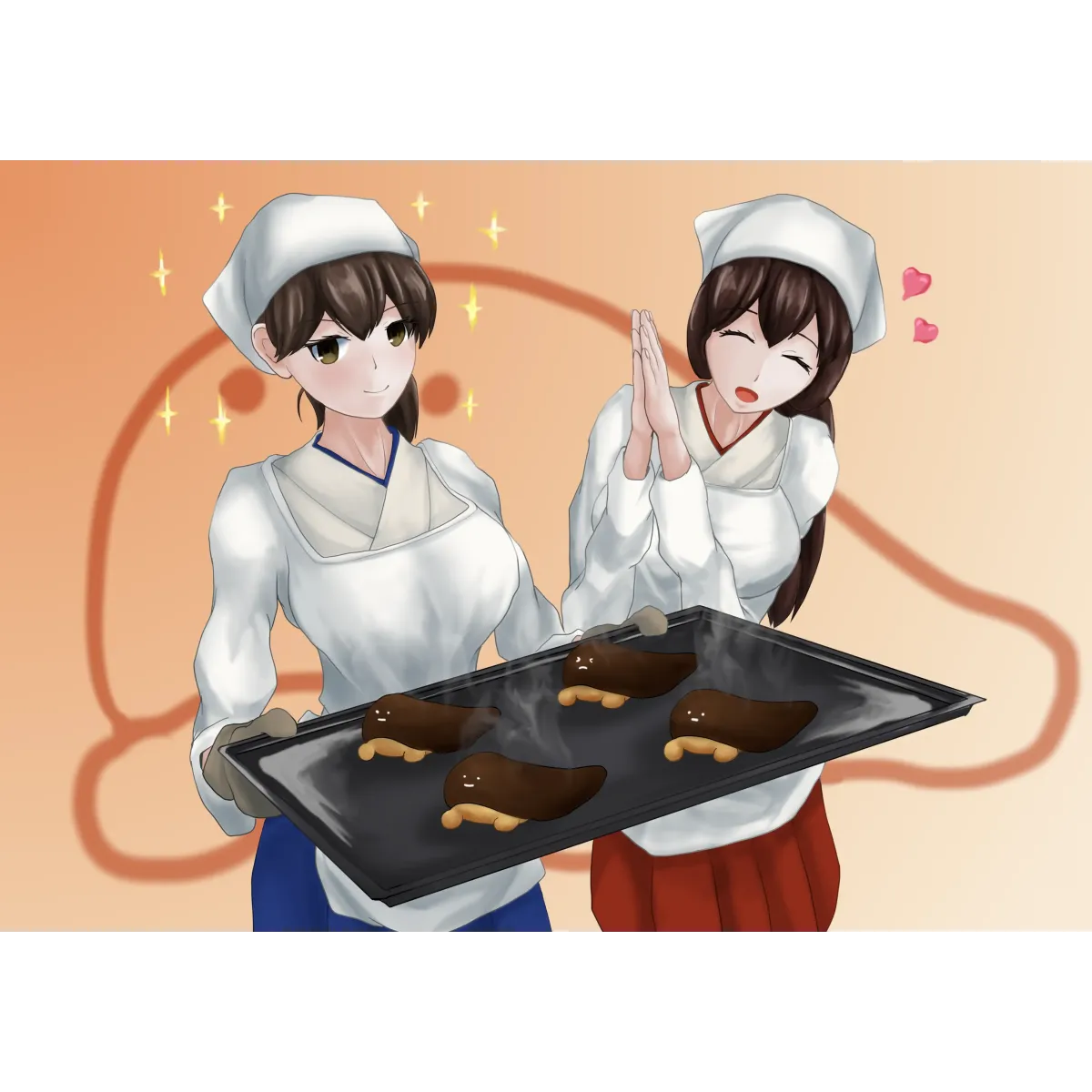 Akagi & Kaga Mouse Pad (Desk Mat)