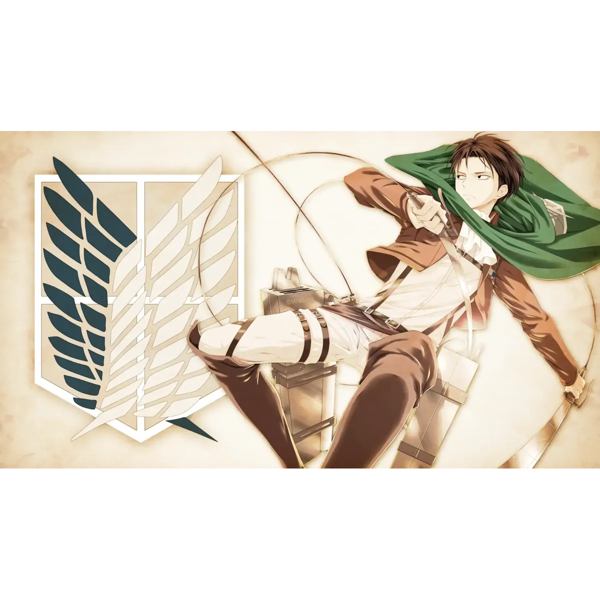 Shingeki no Kyonjin - Captain Levi  Mouse Pad (Desk Mat)